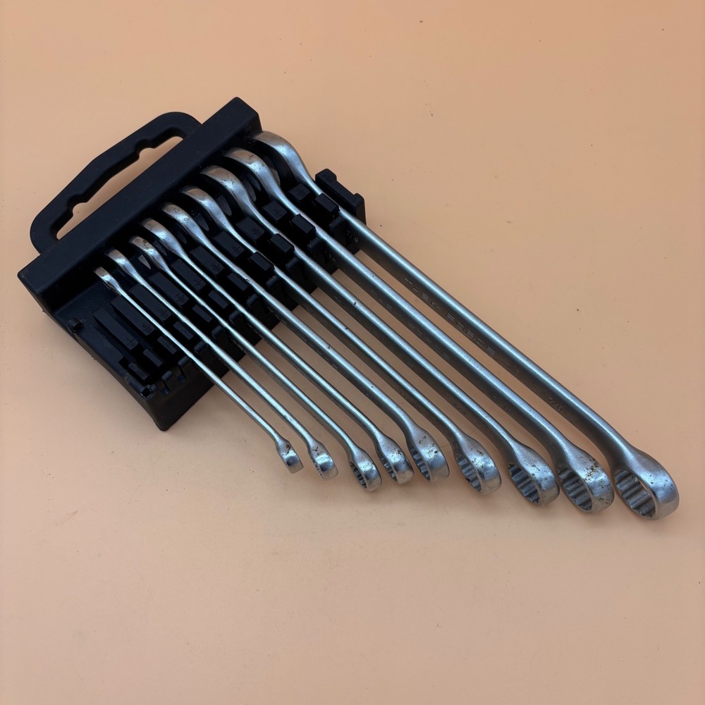Task Force 10 Piece SAE Combination Wrench Set Chrome Vanadium 1/4 to 7/8 Inch